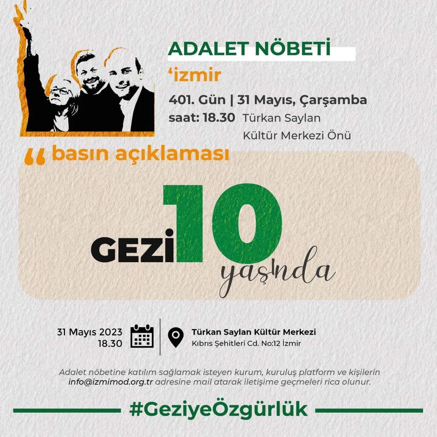 Gezi 10 yanda 