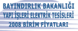 YAPIM ��LER� ELEKTR�K TES�SLER� B�R�M F�YATLARI