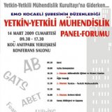 EMO Kocaeli Şubesi Yetkin M&uuml;hendislik Paneli