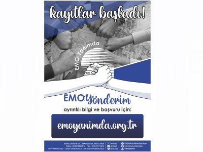 EMO YANIMDA PROGRAMI BAŞLIYOR: <B>EMO YÖNDERİM İÇİN KAYIT DÖNEMİ BAŞLADI</B>