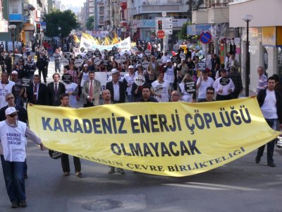 KARADENİZ ENERJİ ÇÖPLÜĞÜ OLMAYACAK MİTİNGİ YAPILDI