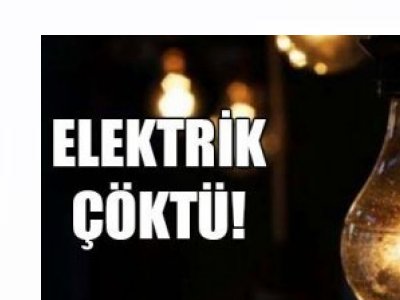 ELEKTRİK KESİNTİLERİNE İLİŞKİN BASIN BİLDİRİSİ