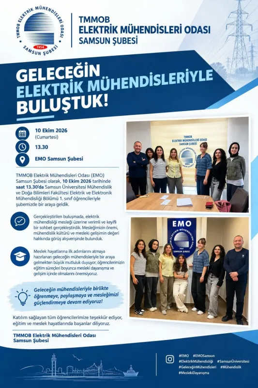 ŞUBEMİZDE GELECEĞİN ELEKTRİK MÜHENDİSLERİYLE BULUŞTUK!