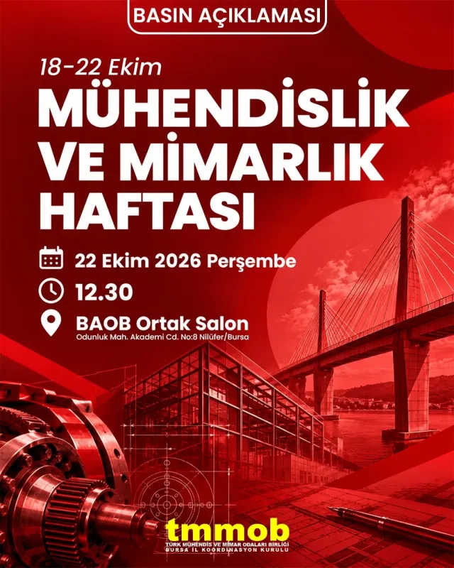BASIN AÇIKLAMASI: MÜHENDİSLİK VE MİMARLIK HAFTASI