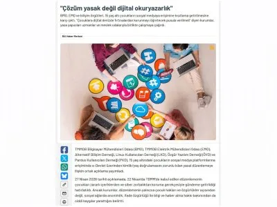 `ÇÖZÜM YASAK DEĞİL DİJİTAL OKURYAZARLIK` (BİANET.ORG, 27.04.2026)