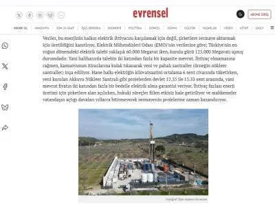 SEÇMEN KÖMÜRDEN KAÇIYOR, SERMAYE KÖMÜRE SARILIYOR (EVRENSEL.NET, 29.04.2026)