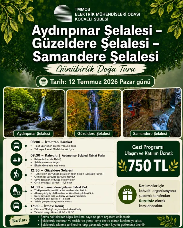 EMO KOCAELİ ŞUBESİ GÜNÜBİRLİK DOĞA TURU
