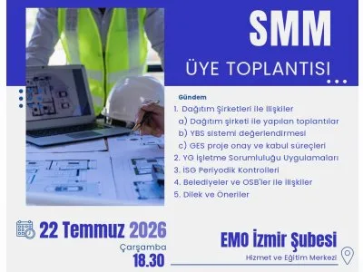 SMM ÜYE TOPLANTISI`NA ÇAĞRI