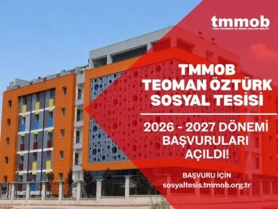 TMMOB TEOMAN ÖZTÜRK SOSYAL TESİSİ`NDE 2026-2027 DÖNEMİ BAŞVURULARI AÇILDI