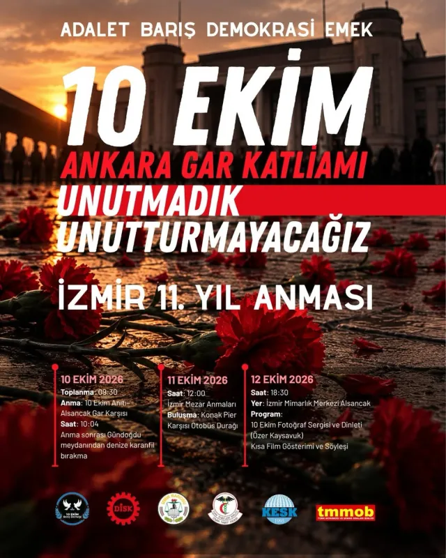 10 EKİM ANKARA KATLİAMI ANMA PROGRAMI