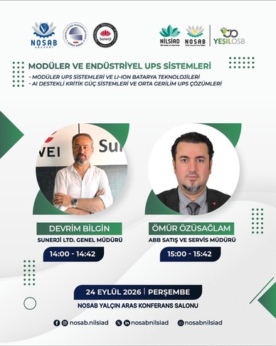 TEKNİK SEMİNER: 
MODÜLER VE ENDÜSTRİYEL UPS SİSTEMLERİ