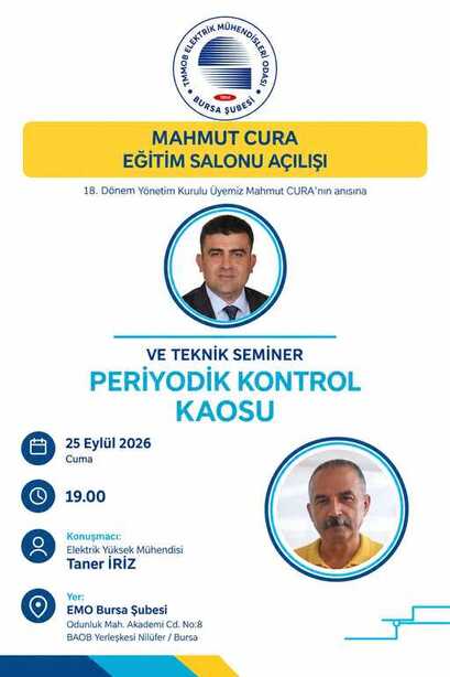 MAHMUT CURA EĞİTİM SALONU AÇILIŞI VE TEKNİK SEMİNER
