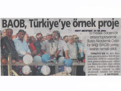 BAOB YERLEŞKESİ TEMEL ATMA TÖRENİ YAPILDI