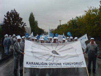 TMMOB MİTİNGİNDE ONBİNLER ANKARA'DAYDI