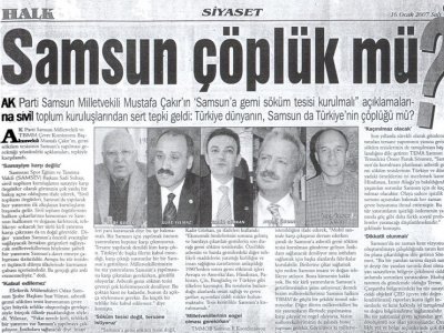 SAMSUN ÇÖPLÜK MÜ?