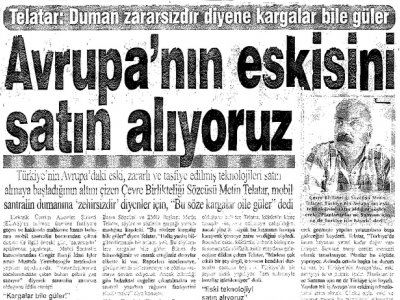 AVRUPA'NIN ESKİSİNİ SATIN ALIYORUZ