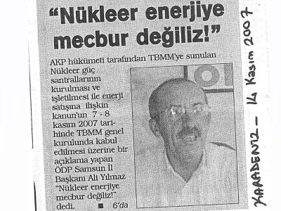 NÜKLEER ENERJİYE MECBUR DEĞİLİZ!