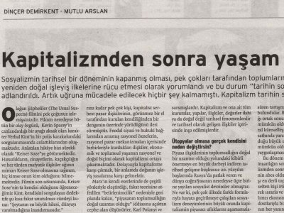 KAPİTALİZMDEN SONRA YAŞAM (24.11.2007, BİRGÜN KİTAP)