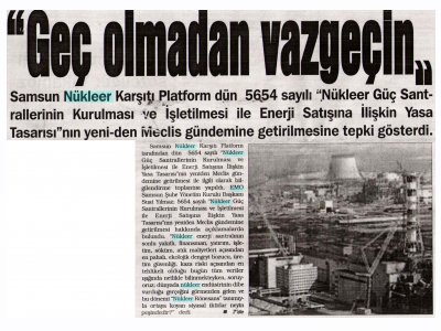 GEÇ OLMADAN VAZGEÇİN