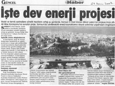 İŞTE DEV ENERJİ PROJESİ