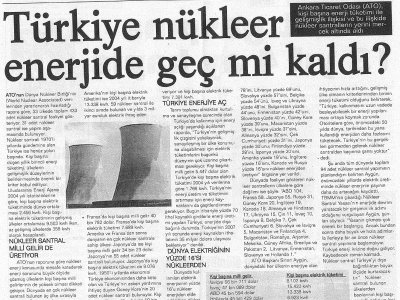 TÜRKİYE NÜKLEER ENERJİDE GEÇ Mİ KALDI?