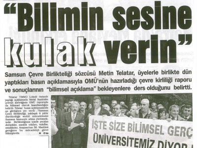 "BİLİMİN SESİNE KULAK VERİN"