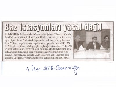 BAZ İSTASYONLARI YASAL DEĞİL-GAZETEM EGE 04.01.2008
