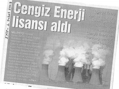 CENGİZ ENERJİ LİSANSI ALDI