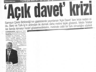 "AÇIK DAVET" KRİZİ