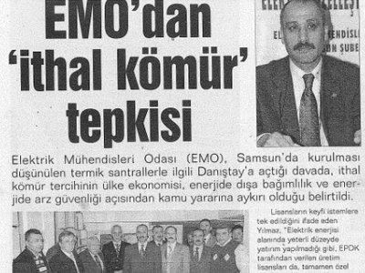 EMO'DAN "İTHAL KÖMÜR" TEPKİSİ