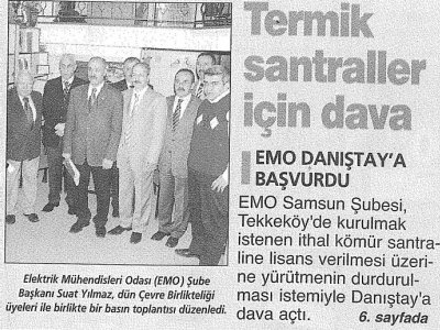TERMİK SANTRALLAR İÇİN DAVA