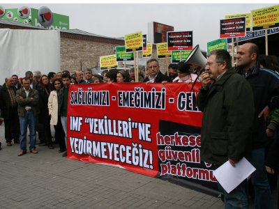 SOSYAL SİGORTALAR VE GENEL SAĞLIK SİGORTASI TASARISINA KARŞI "HERKESE SAĞLIK GÜVENLİ GELECEK" TALEPLİ İMZA KAMPANYASI BASIN AÇIKLAMASIYLA BAŞLATILDI