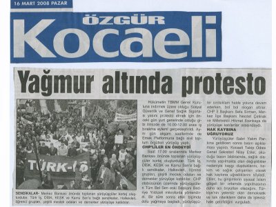 SSGSG YASA TASARASINA KARŞI İŞ BIRAKMA EYLEMİ VE YÜRÜYÜŞ YAPILDI