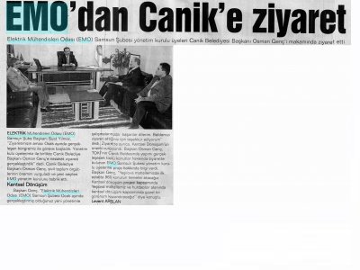 EMO'DAN CANİK'E ZİYARET