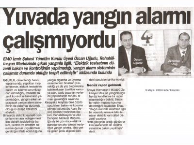 YUVADA YANGIN ALARMI ÇALIŞMIYORDU-09.05.2008 HABER EKSPRES