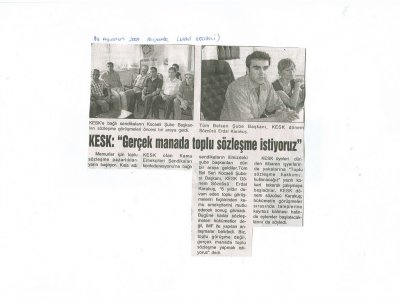 KESK TOPLU GÖRÜŞMELER BASIN AÇIKLAMASI