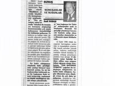 KONUŞANLAR VE SUSANLAR