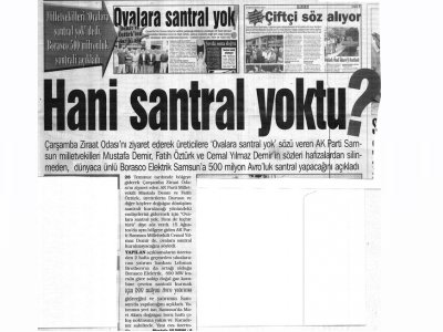 HANİ SANTRAL YOKTU?