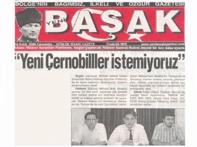 ADANA NKP AKKUYU NÜKLEER SANTRAL İHALESİNDEN ÖNCE BASIN AÇIKLAMASI YAPTI