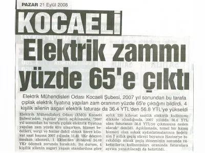 ELEKTRİK ZAMMI: SERBEST PİYASANIN MALİYETİ TÜKETİCİYE