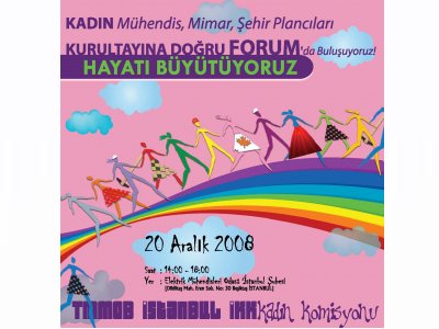 TMMOB MİMAR MÜHENDİS ŞEHİR PLANCILARI, KADIN KURULTAYINA GİDERKEN... HAYATI BÜYÜTÜYORUZ!