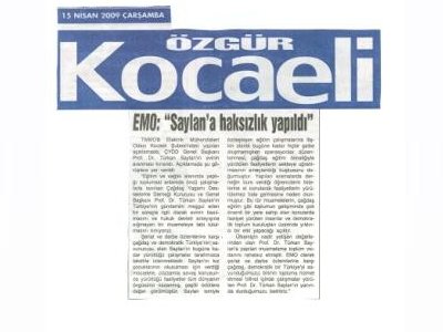 SAYLAN'A HAKSIZLIK YAPILDI