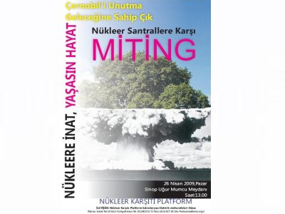 NÜKLEER KARŞITI PLATFORM MİTİNGİ
