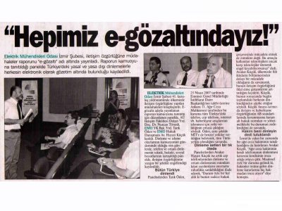 HEPİMİZ E-GÖZALTINDAYIZ-09.06.2009 EGE TELGRAF
