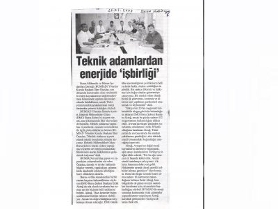 TEKNİK ADAMLARDAN  ENERJİDE İŞ BİRLİĞİ
