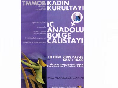 TMMOB KADIN KURULTAYI İÇ ANADOLU BÖLGE ÇALIŞTAYI DÜZENLENİYOR