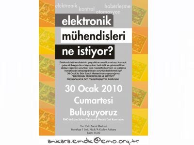 ELEKTRONİK MÜHENDİSLERİ NE İSTİYOR?