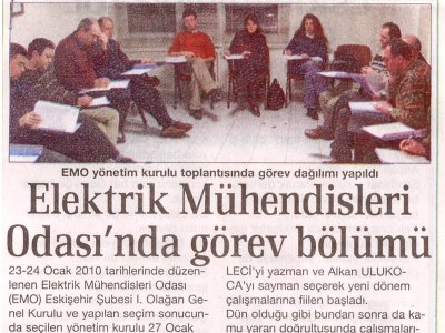 EMO'DA GÖREV BÖLÜMÜ (İSTİKBAL)