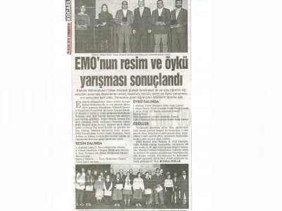 EMO RESİM VE ÖYKÜ YARIŞMASI SONUÇLANDI