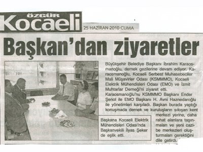 BAŞKAN'DAN ZİYARETLER